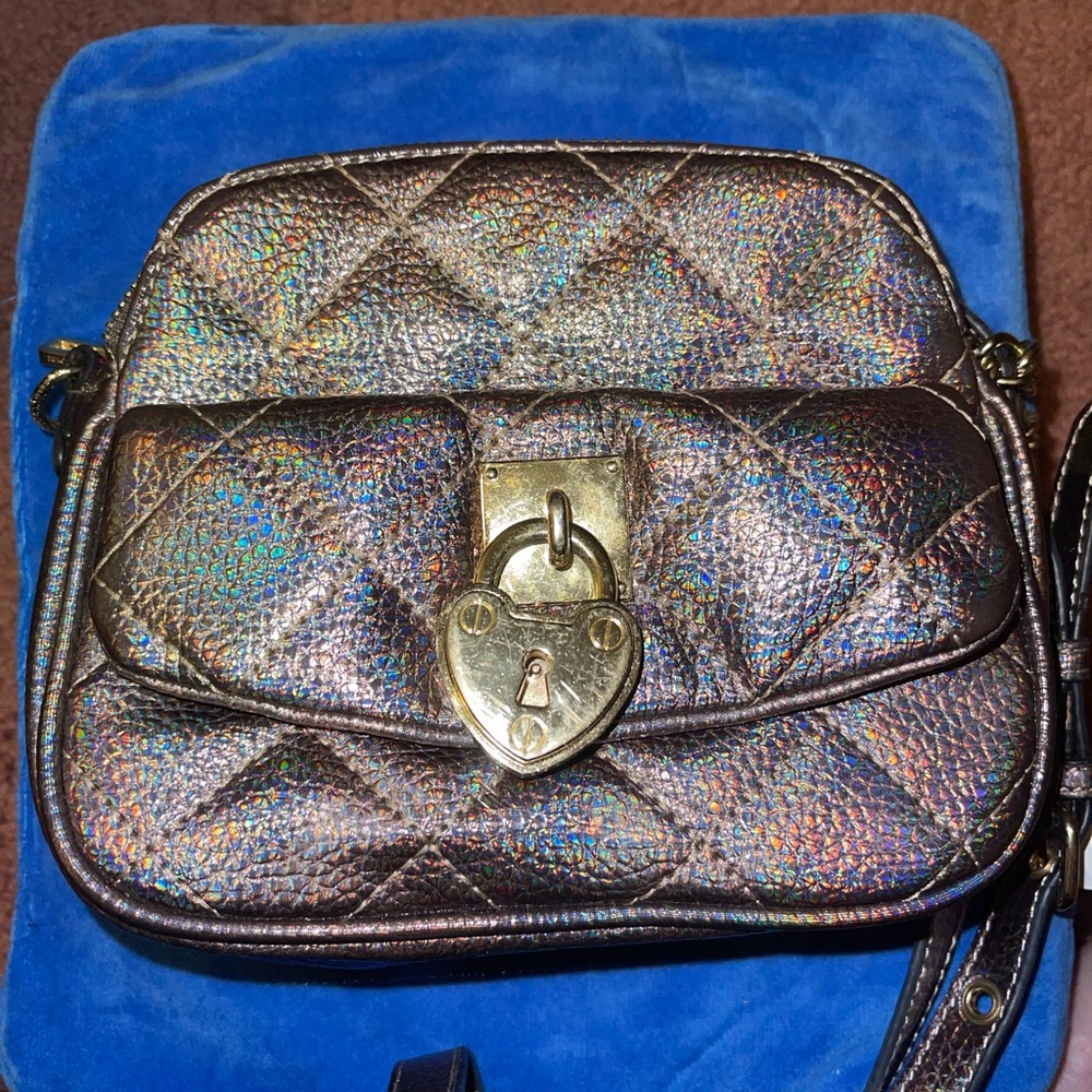 Juicy Couture Holographic Quilted Crossbody Bag